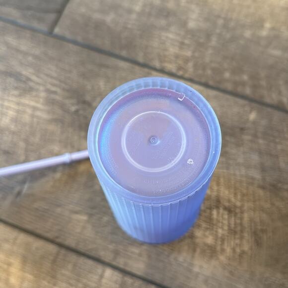 Starbucks '22 Spring White Unicorn Iridescent Grid Soft Touch Tumbler Venti 24oz - Picture 5 of 6